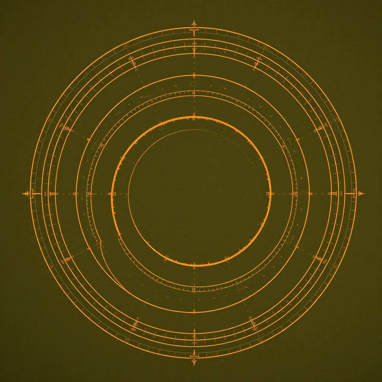 Concentric fortress perimeter diagram
